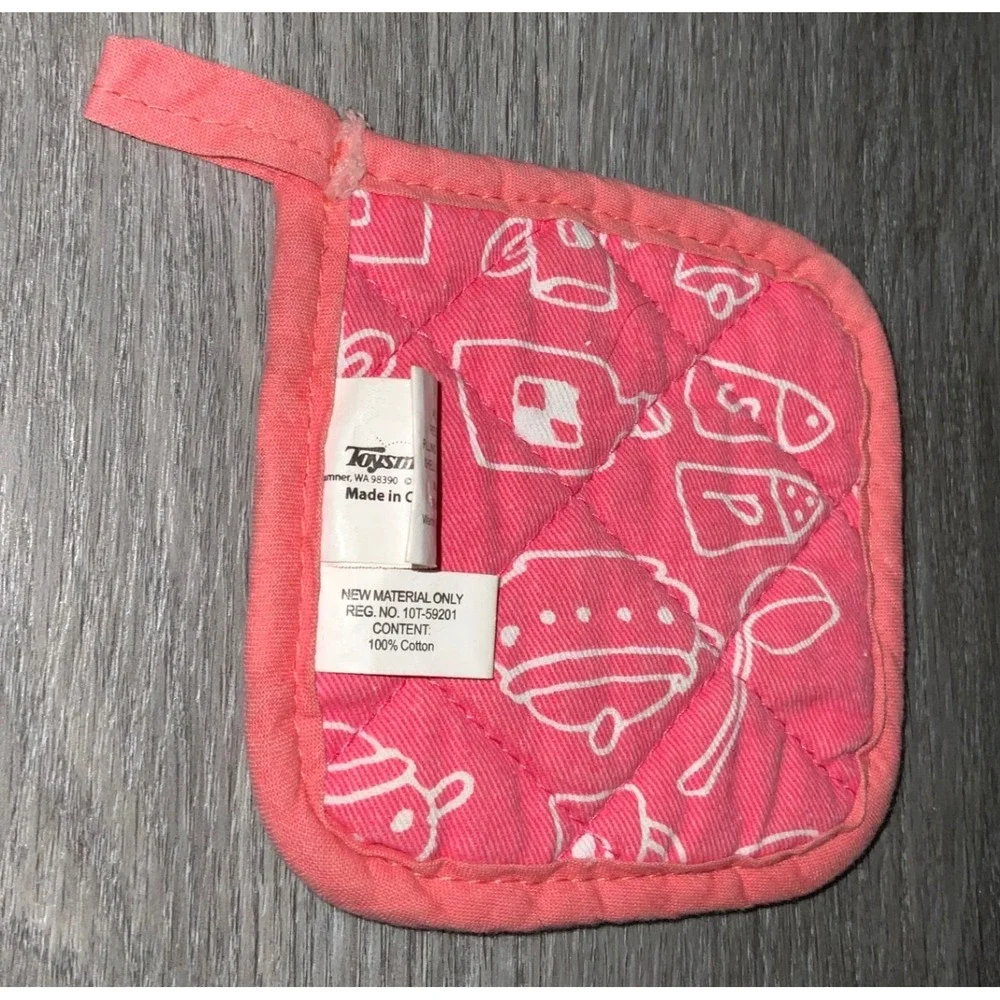 Mini Kids Kitchen Pink Potholder 4